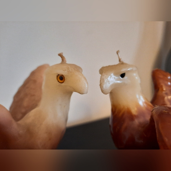 Vintage Wax Eagle Candles Unlit - Choice of Colour - Picture 11 of 11